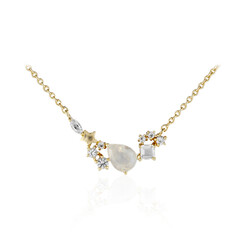 Collana in argento con Pietra di Luna Arcobaleno