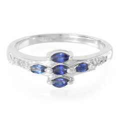 Anello in argento con Zaffiro di Laos