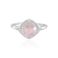 Anello in argento con Quarzo Rosa
