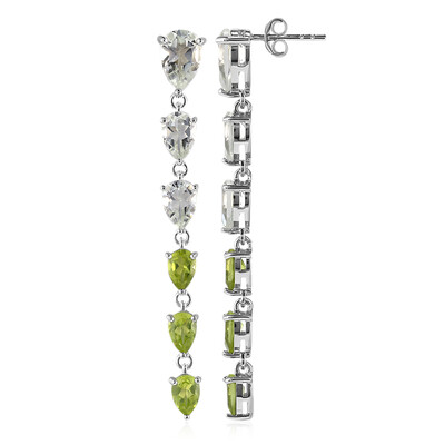 Orecchini in argento con Ametista Verde