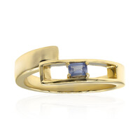 Anello in oro con Benitoite (Amanda Adkins)
