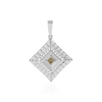 Ciondolo in oro con Diamante Champagne I2 (Ornaments by de Melo)