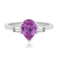 Anello in oro con Zaffiro Rosa (CIRARI)