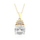 Collana in argento con Topazio Bianco