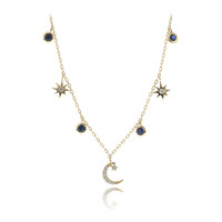 Collana in oro con Zaffiro Ceylon (CIRARI)