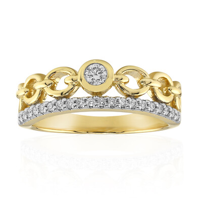 Anello in oro con Diamante IF (D) (Annette)