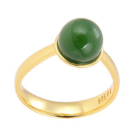 Anello in argento con Nefrite