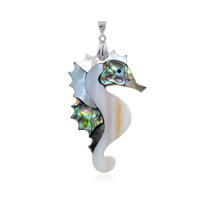 Ciondolo in argento con Gemme miste