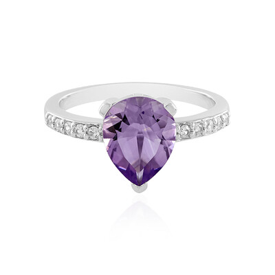 Anello in argento con Ametista Rose de France