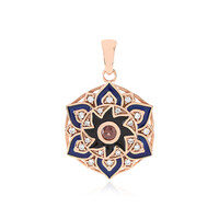 Ciondolo in argento con Zircone Rosa