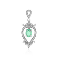 Ciondolo in argento con Smeraldo Colombiano