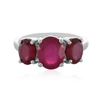 Anello in argento con Rubino del Madagascar