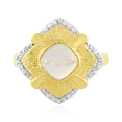 Anello in argento con Opale di Welo (MONOSONO COLLECTION)