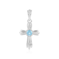 Ciondolo in argento con Topazio Blu Svizzero