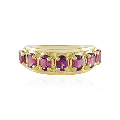 Anello in argento con Granato Magenta