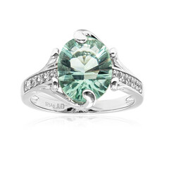 Anello in argento con Fluorite Verde