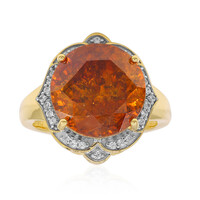 Anello in oro con Sfalerite spagnola