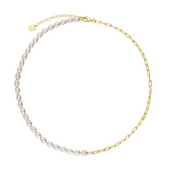 Collana in argento con Perla di Acqua Dolce