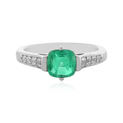 Anello in argento con Smeraldo Colombiano