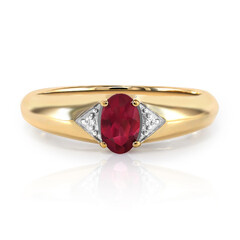 Anello in oro con Rubellite