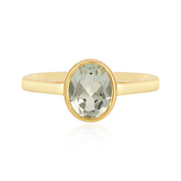 Anello in argento con Ametista Verde