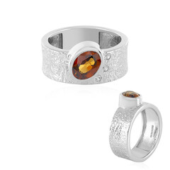 Anello in argento con Zircone Arancione