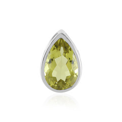 Ciondolo in argento con Quarzo Ouro Verde