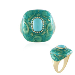 Anello in argento con Turchese Sleeping Beauty (Adela Silber)
