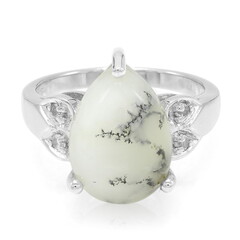 Anello in argento con Agata Dendritica