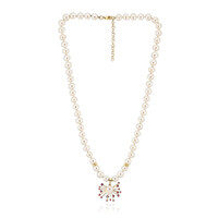 Collana in oro con Perla d'Acqua Dolce Bianca (Michelle Albala)