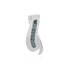 Ciondolo in oro con Diamante Blu I1