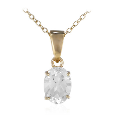 Collana in argento con Topazio Bianco