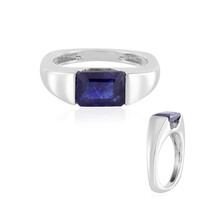 Anello in argento con Zaffiro Blu del Madagascar