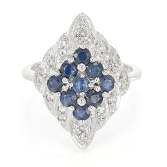 Anello in argento con Zaffiro Blu