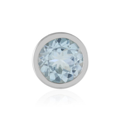 Ciondolo in argento con Topazio Blu Cielo (MONOSONO COLLECTION)