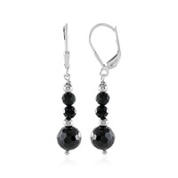 Orecchini in argento con Spinello Nero