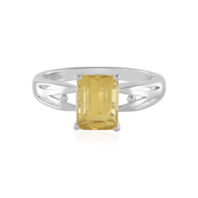 Anello in argento con Citrino