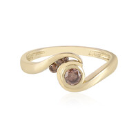 Anello in oro con Diamante Champagne I2 (de Melo)