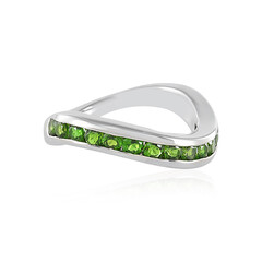 Anello in argento con Diopside Russo