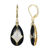 Orecchini in argento con Topazio Bianco