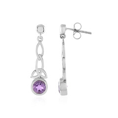 Orecchini in argento con Ametista Rose de France