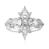 Anello in argento con Topazio Bianco