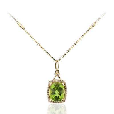 Collana in oro con Peridoto Dashihe  (CIRARI)