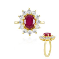 Anello in argento con Rubino del Madagascar