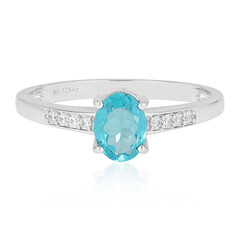 Anello in argento con Apatite Blu