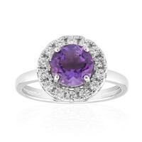 Anello in argento con Ametista del Marocco