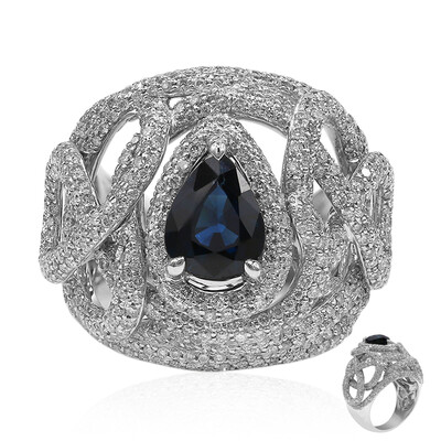 Anello in oro con Zaffiro Blu (Estée Collection)
