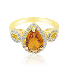 Anello in argento con Citrino Madeira