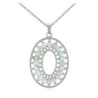 Collana in argento con Tormalina Paraíba Brasiliana