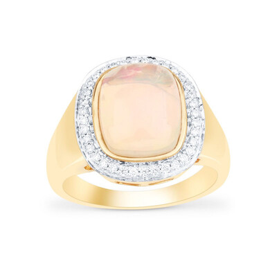 Anello in oro con Opale di Welo AAA (AMAYANI)